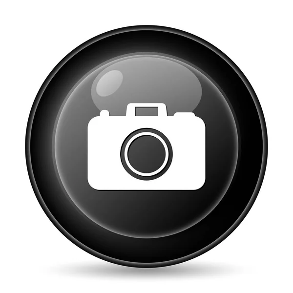 Εικονίδιο Κάμερας Φωτογραφία Κουμπί Internet Άσπρο Φόντο — Φωτογραφία Αρχείου