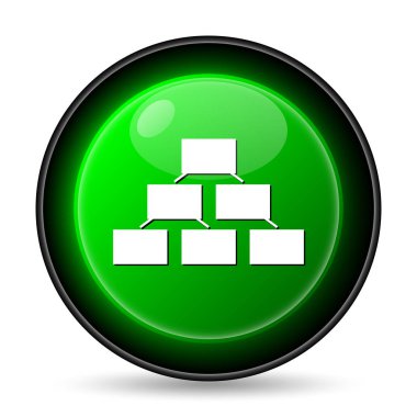 Kuruluş şeması simgesi. Beyaz arka plan üzerinde Internet düğmesi