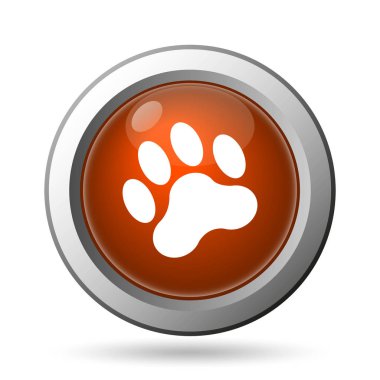 Pençe yazdırma simgesi. Beyaz arka plan üzerinde Internet düğmesi