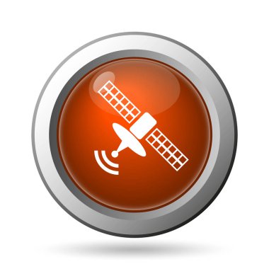 Anten simgesi. Beyaz arka plan üzerinde Internet düğmesi