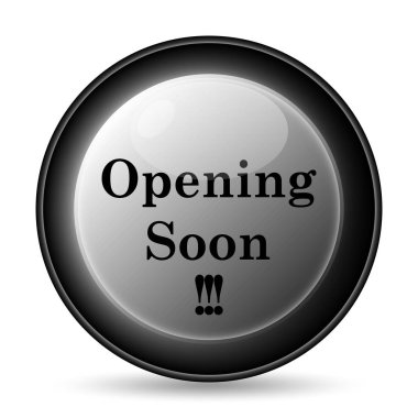 Yakında simge açılıyor. Beyaz arka plan üzerinde Internet düğmesi