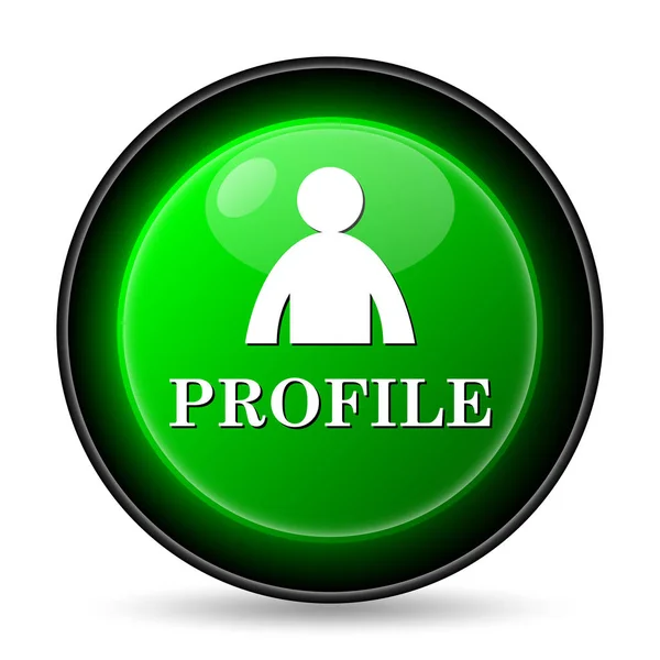 Profile Icon Internet Button White Background — Stock Photo, Image