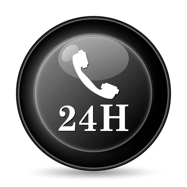 Icono del teléfono 24H —  Fotos de Stock