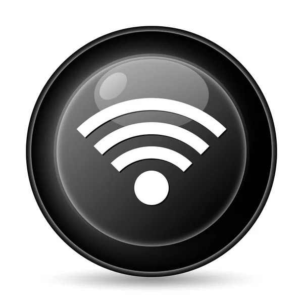 Wireless Sign Icon Internet Button White Background — Stock Photo, Image