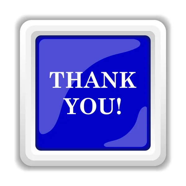 Thank You Icon Internet Button White Background — Stock Photo, Image