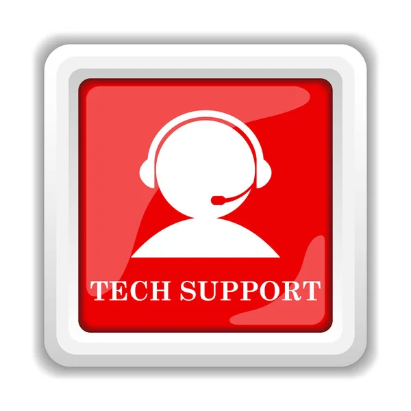 Tech Support Icon Internet Button White Background — Stock Photo, Image