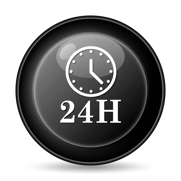 24H clock icon — Stock Photo, Image