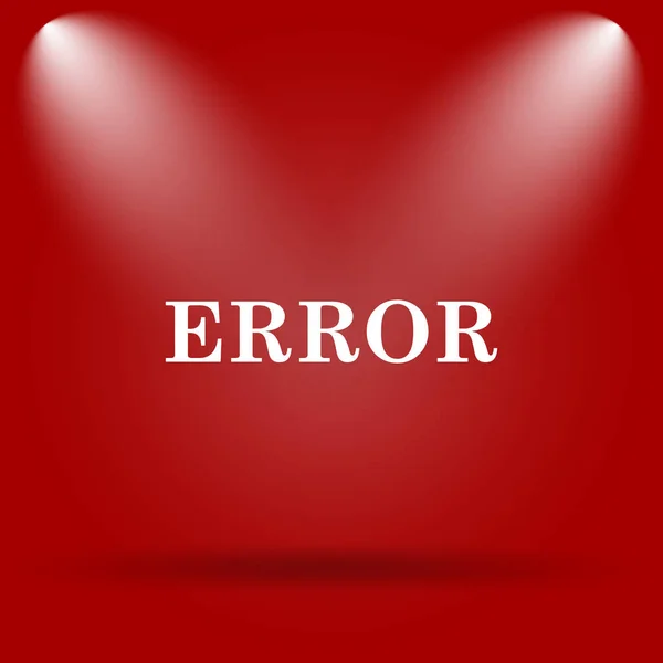 Icono de error —  Fotos de Stock