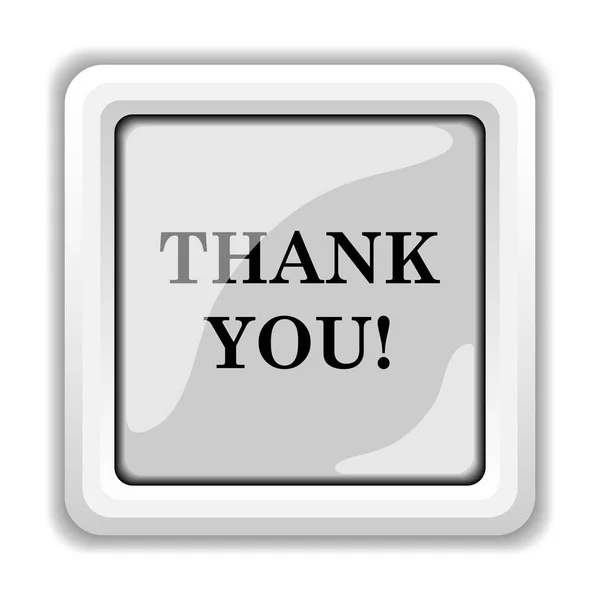 Thank You Icon Internet Button White Background — Stock Photo, Image