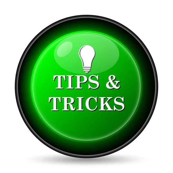 Tipps Und Tricks Internet Taste Auf Weißem Hintergrund — Stockfoto
