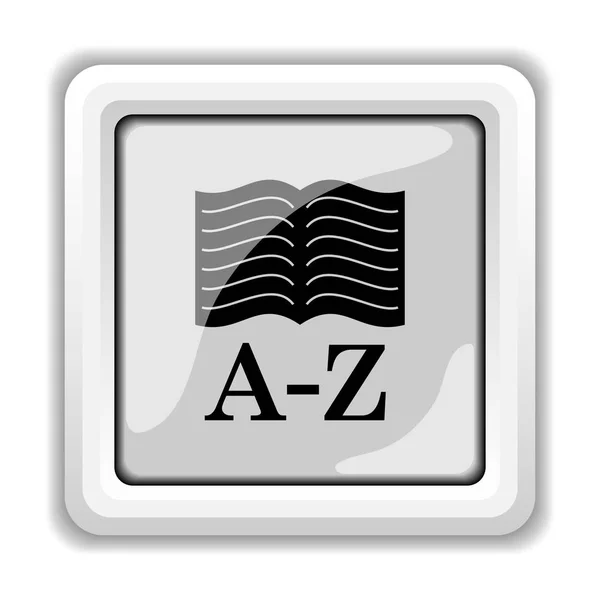 A-z boekpictogram — Stockfoto