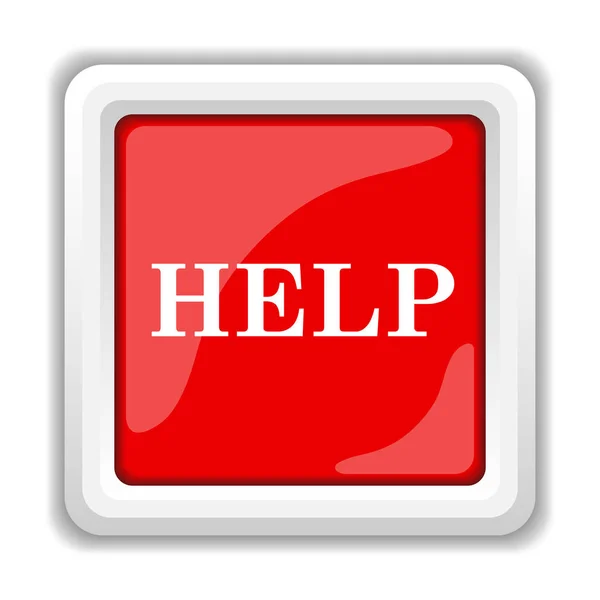 Help Icon Internet Button White Background — Stock Photo, Image