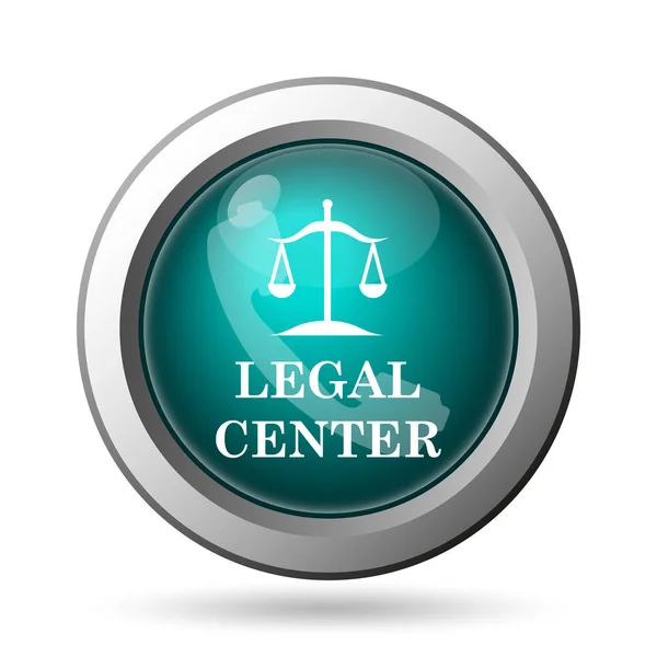 Значок Правового Центру Кнопка Інтернету Білому Тлі — стокове фото
