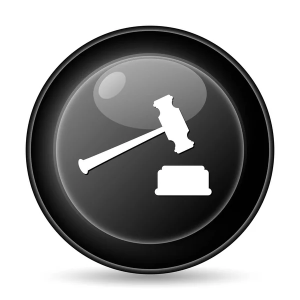 Bíró kalapács ikonra — Stock Fotó