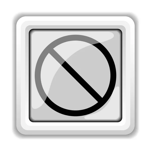 Forbidden icon — Stock Photo, Image