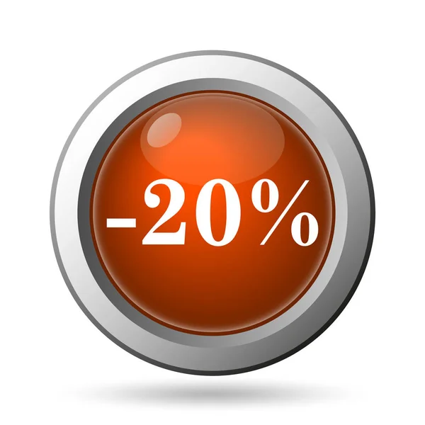 20 percentenkorting pictogram — Stockfoto