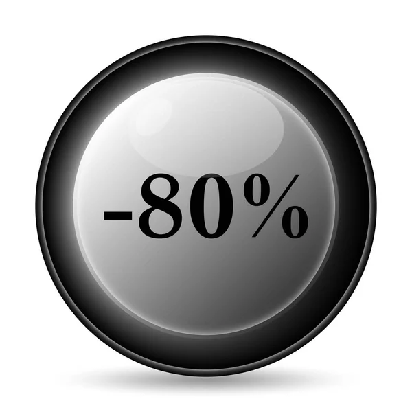 80 percent discount icon — Stock Photo, Image