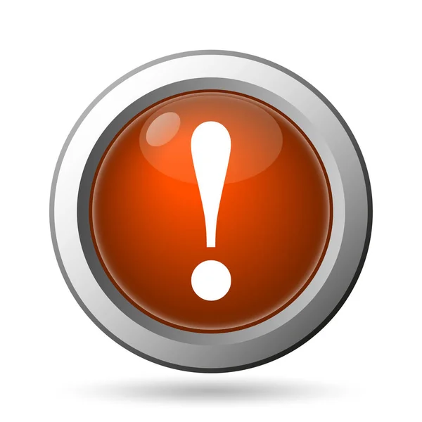 Attention Icon Internet Button White Background — Stock Photo, Image