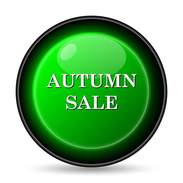 秋季销售图标 白色背景上的互联网按钮 — 图库照片
