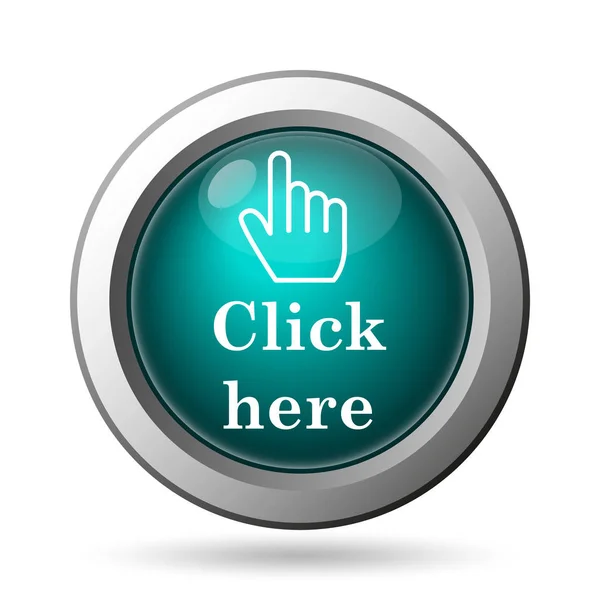 Click here icon — Stock Photo, Image