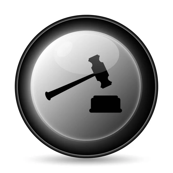 Judge hammer icon — Stock Photo, Image