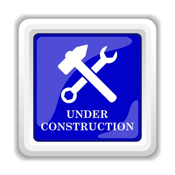 Construction Icon Internet Button White Background — Stock Photo, Image