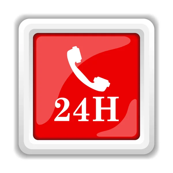 Значок телефона 24H — стоковое фото