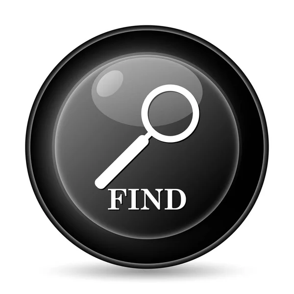 Find Icon Internet Button White Background — Stock Photo, Image