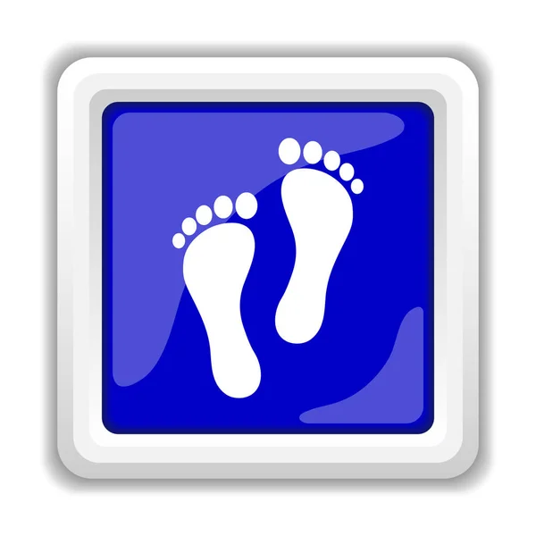 Icono de huella de pie — Foto de Stock