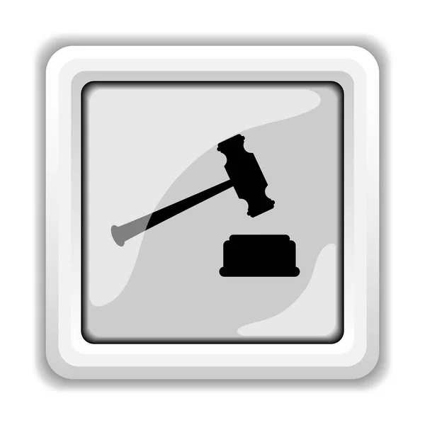 Judge hammer icon — Stock Photo, Image