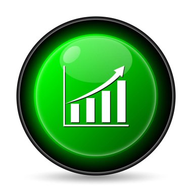 Grafik simgesini. Beyaz arka plan üzerinde Internet düğmesi