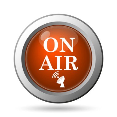 Hava simgesi. Beyaz arka plan üzerinde Internet düğmesi