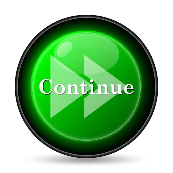 Continue Icon Internet Button White Background — Stock Photo, Image