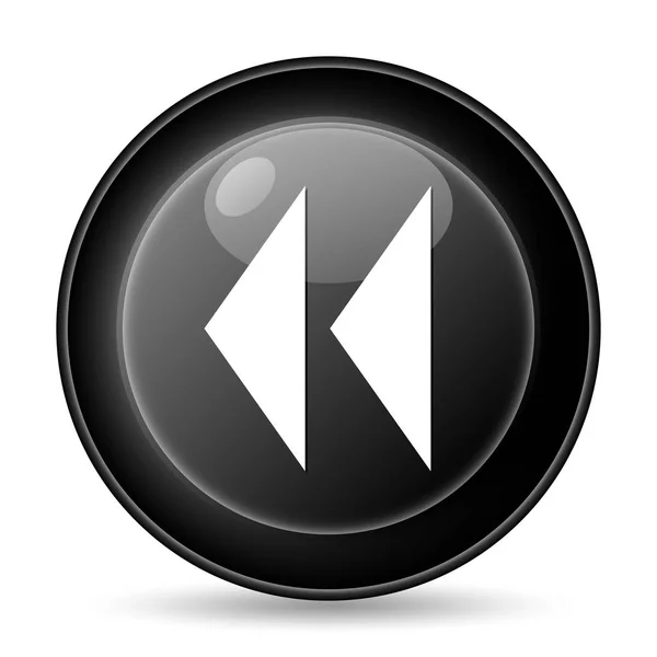 Rewind Icon Internet Button White Background — Stock Photo, Image