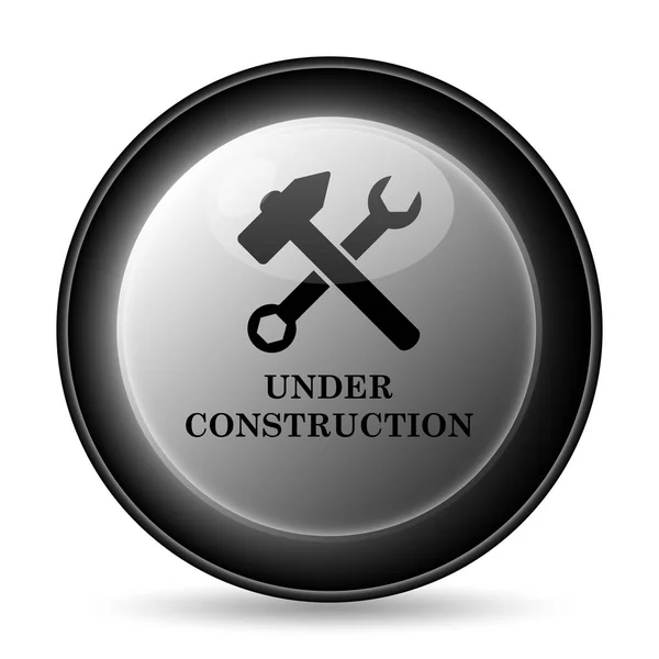 Construction Icon Internet Button White Background — Stock Photo, Image