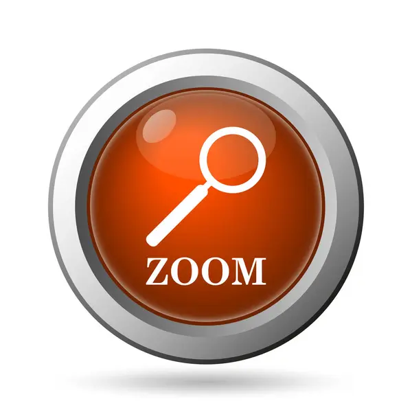 Zoom Loupe Icon Internet Button White Background — Stock Photo, Image