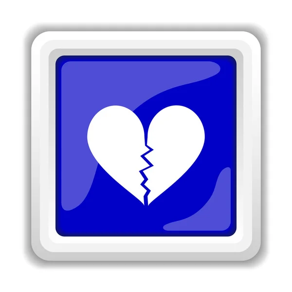 Broken heart icon — Stock Photo, Image