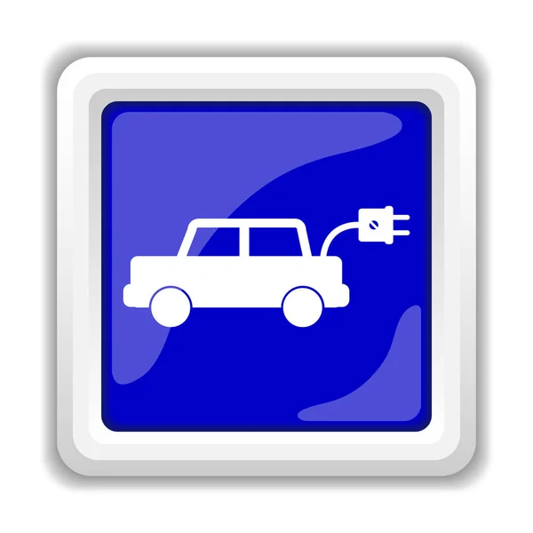 Pictogram elektrische auto — Stockfoto