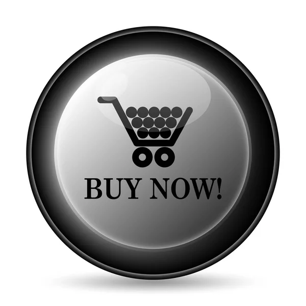 Αγοράστε Τώρα Ψώνια Καλάθι Εικονίδιο Κουμπί Internet Άσπρο Φόντο — Φωτογραφία Αρχείου