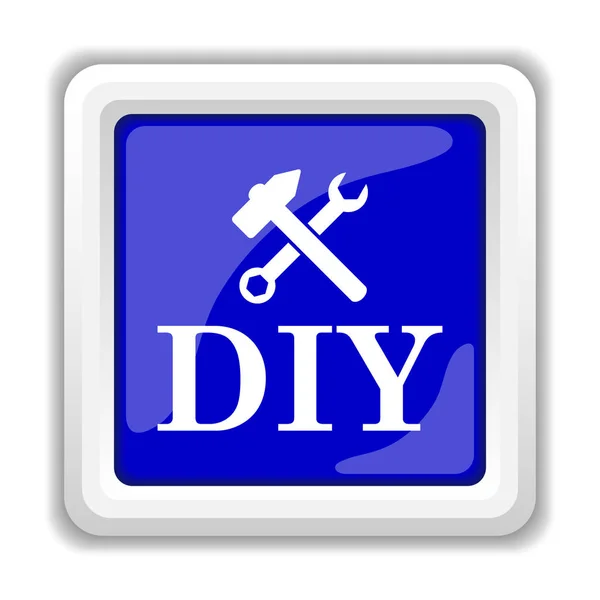 Diy Simgesi Beyaz Arka Plan Üzerinde Internet Düğmesi — Stok fotoğraf