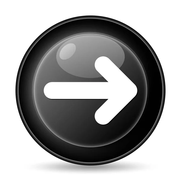 Right Arrow Icon Internet Button White Background — Stock Photo, Image