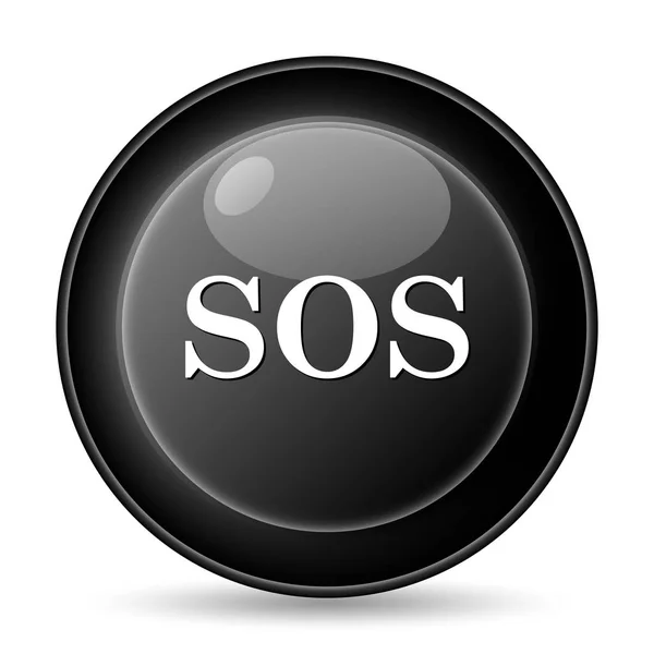 Sos Icon Internet Button White Background — Stock Photo, Image