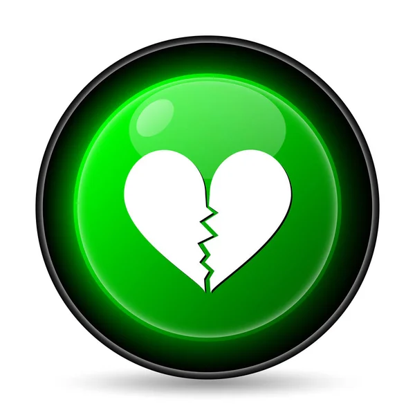 Broken heart icon — Stock Photo, Image