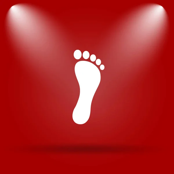 Ayak yazdırma simgesi — Stok fotoğraf