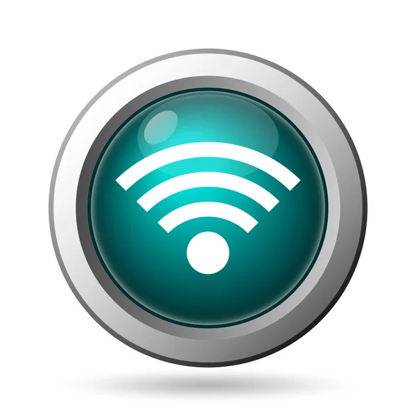 Wireless Sign Icon Internet Button White Background — Stock Photo, Image