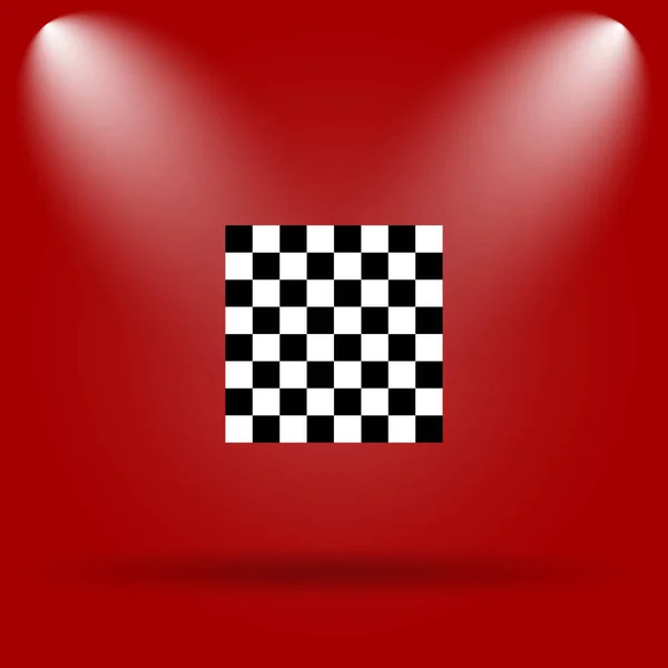 Finish Flag Icon Flat Icon Red Background — Stock Photo, Image