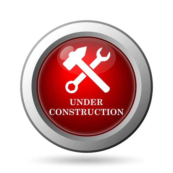 Construction Icon Internet Button White Background — Stock Photo, Image