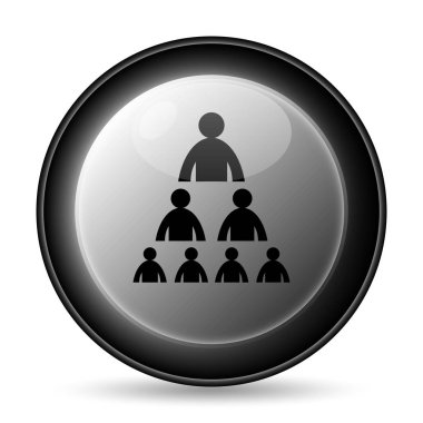 Kuruluş grafiği ile insanlar kutsal kişilerin resmi. Beyaz arka plan üzerinde Internet düğmesi