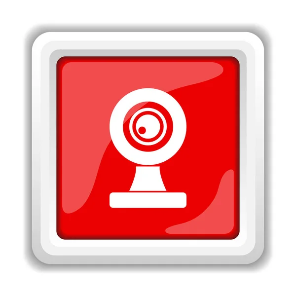 Webcam Icon Internet Button White Background — Stock Photo, Image