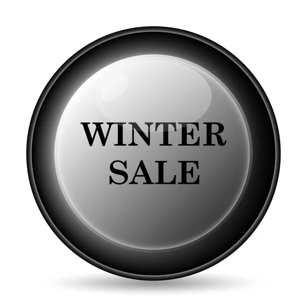Winterschlussverkauf Internet Taste Auf Weißem Hintergrund — Stockfoto